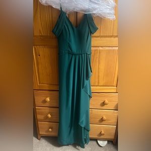 Dark Green JJ House Bridesmaid Dress